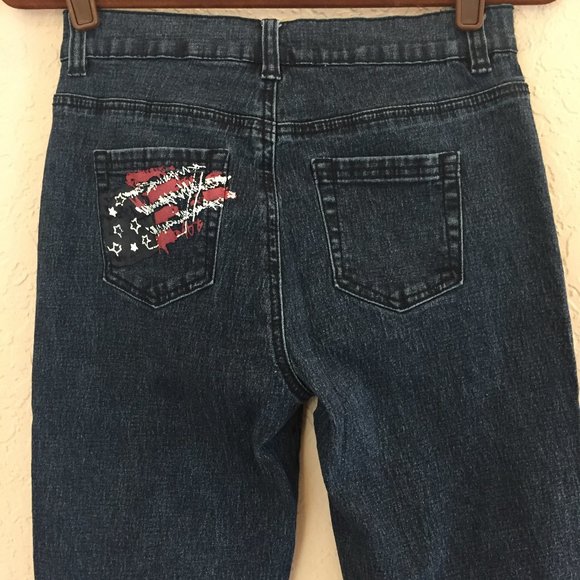 Diane Gilman Lyric Dk Blue Skinny Jean Sz 4 - Picture 7 of 8